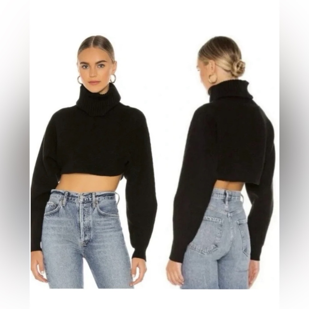 House of Harlow 1960 Black Turtleneck Sweater